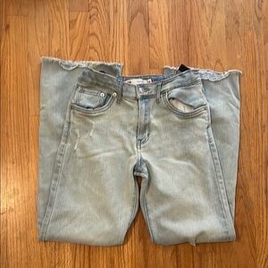 Light Blue Girls Wide leg Levi Jeans